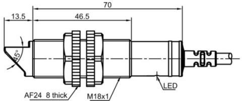 Оптический датчик LANBAO PR18GS-DM3ATC