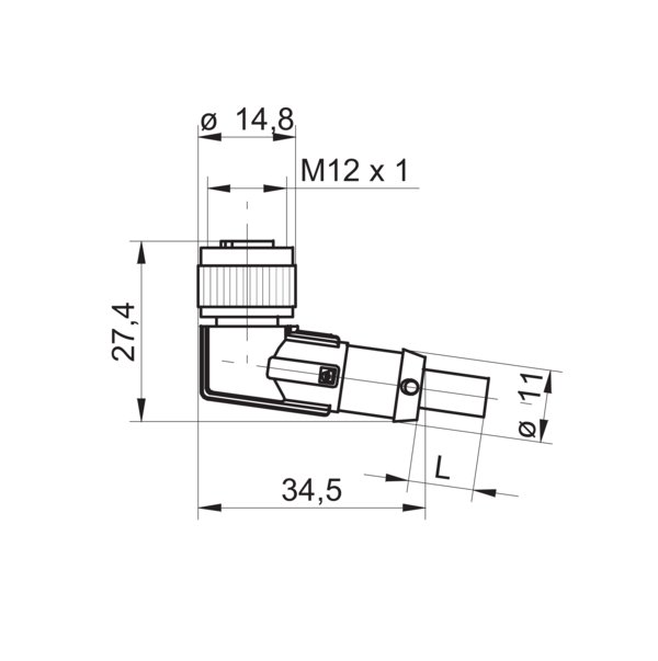 Разъем с кабелем Baumer ESW 33SH2000X