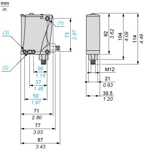 Оптический датчик Telemecanique XUX9APANM12