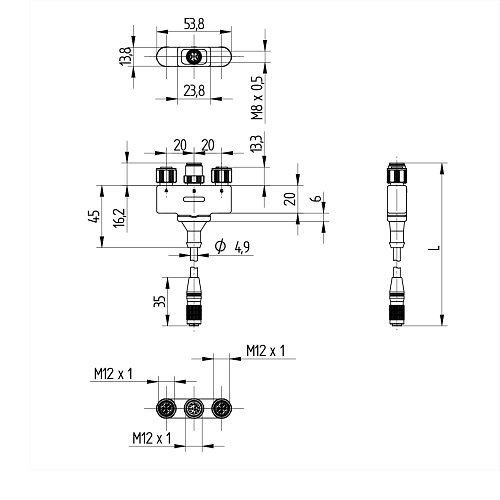 Соединительный кабель Wenglor ZDMG001