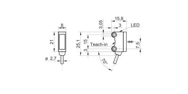 Оптический датчик Baumer O200.RL.C-GW1J.72CV/FIN1