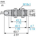 Ультразвуковой датчик Telemecanique XX518A3PAL2