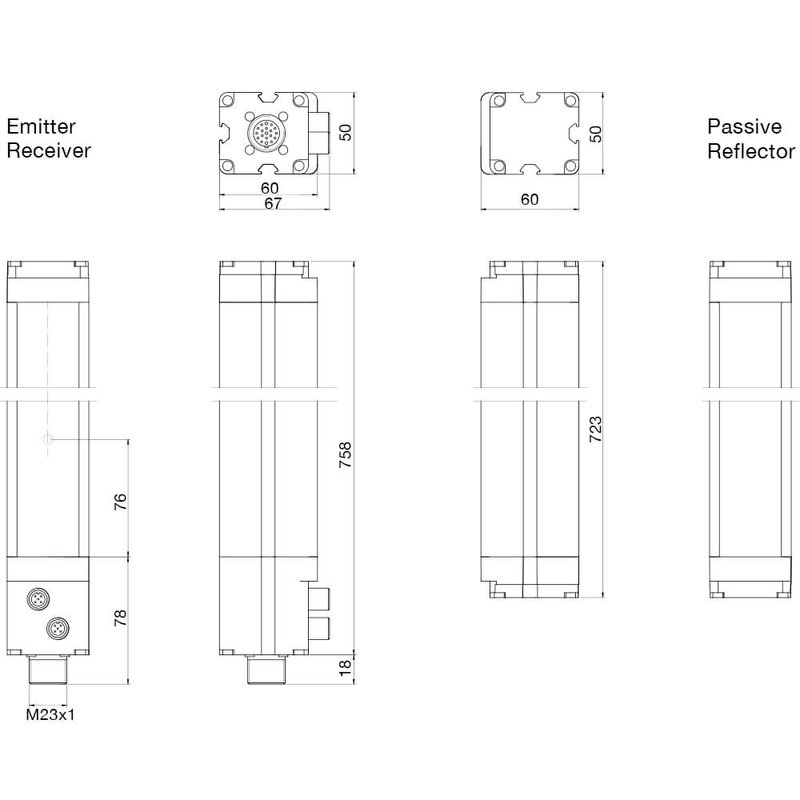Световая завеса безопасности DATASENSING LP4PT/0A-050M4