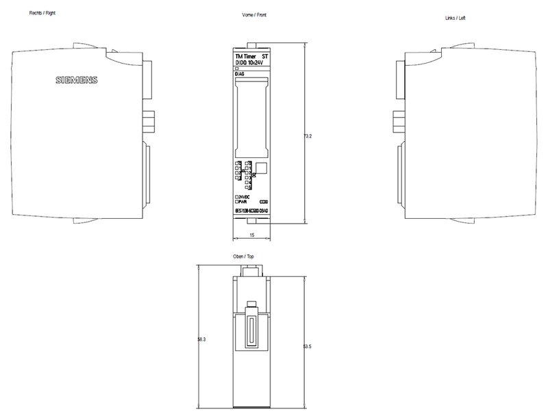 Технологический модуль таймера Siemens 6ES7138-6CG00-0BA0