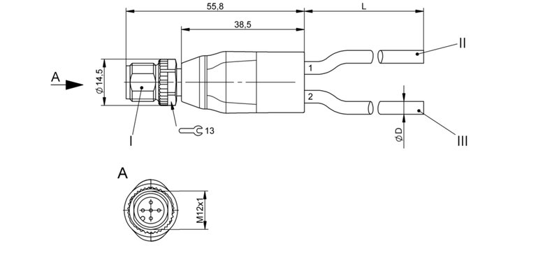 Y-образный распределитель Balluff BCC M415-0000-0000-U2062-050