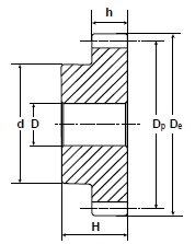 Зубчатая шестерня со ступицей, M=2, Z=48 PM28048 Sati