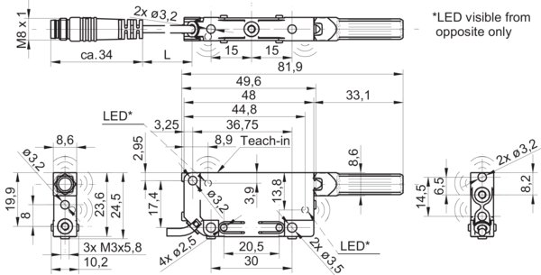 Ультразвуковой датчик Baumer UNCK 09G8914/KS35AD1