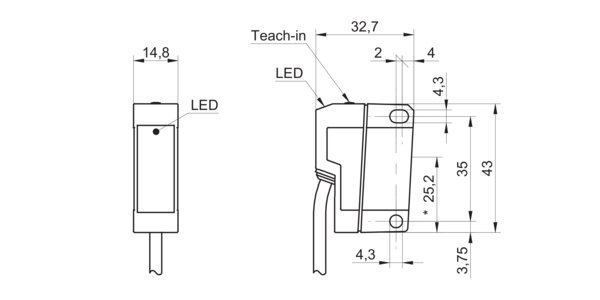 Оптический датчик Baumer OPDK 14P1902