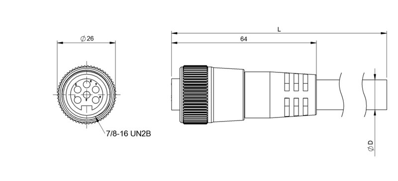 Разъем с кабелем Balluff BCC A396-0000-10-131-VX46W6-100