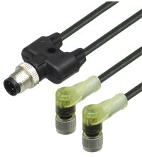 Y-образный разветвитель Pepperl Fuchs V1-W-E2-BK0,3M-PUR-A-T-V1-G