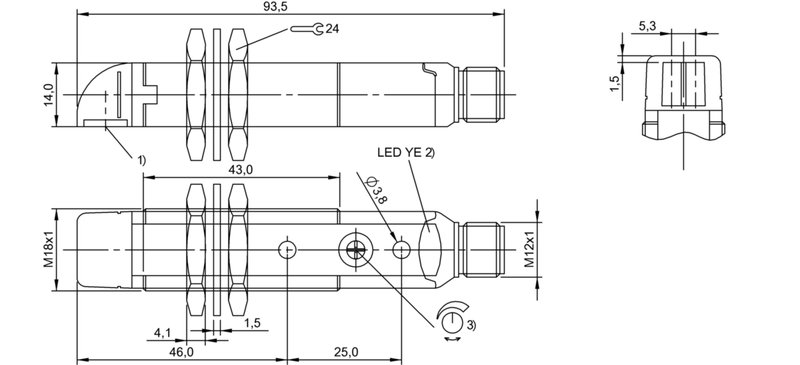 Оптический датчик Balluff BOS 18KW-NA-1LQH-S4-C