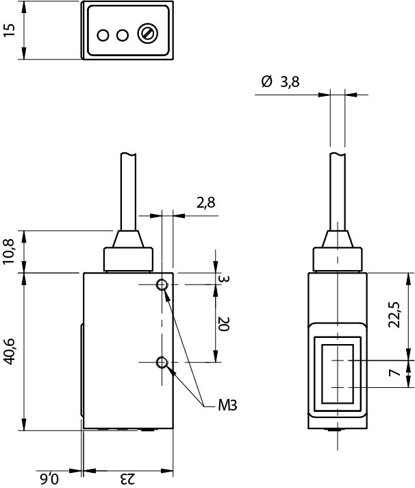 Оптический датчик DATASENSING QXC/C0-2A