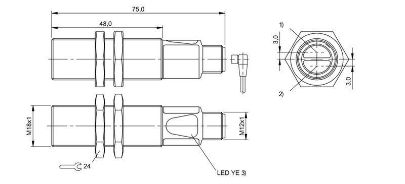 Оптический датчик Balluff BOS 18M-PS-IR23-S4