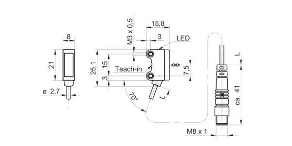 Оптический датчик Baumer O200.RL.C-PV1T.72NV/FIN1_H006