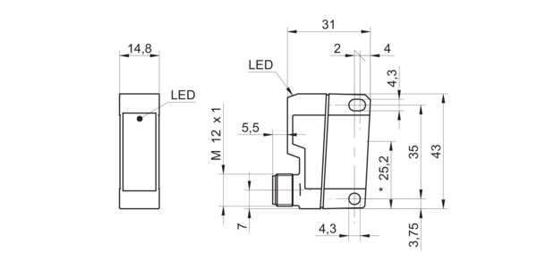 Оптический датчик Baumer FPDK 14N5111/S14