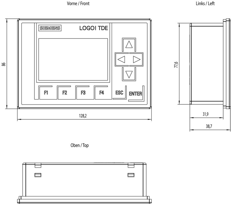Текстовый дисплей Siemens 6ED1055-4MH08-0BA1