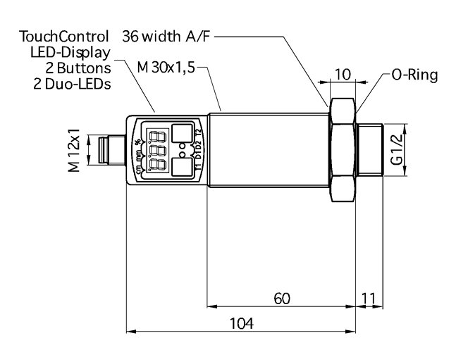 Ультразвуковой датчик Microsonic hps-25/DIU/TC/E/G1_2