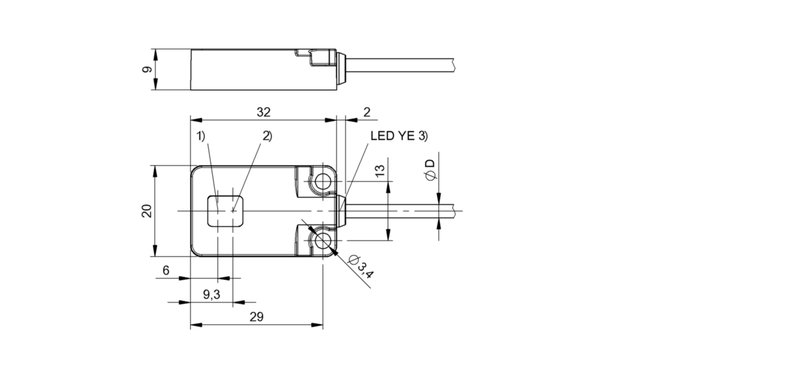 Оптический датчик Balluff BOS R01E-PO-KR20-02