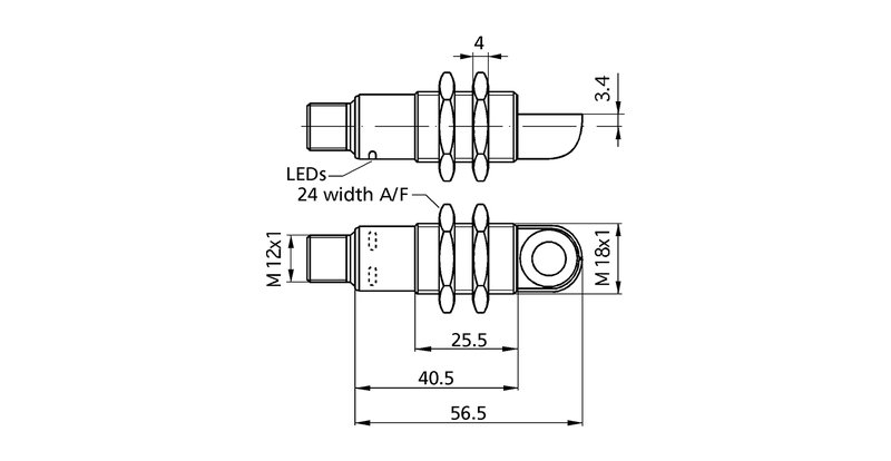Ультразвуковой датчик Microsonic pico+35/WK/F/A