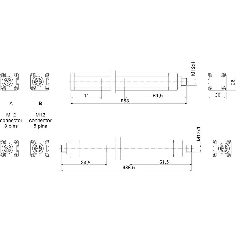 Световая завеса безопасности DATASENSING LS4ER/14-090K