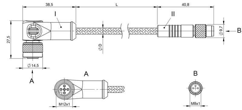 Соединительный кабель Balluff BCC W425-W313-3F-300-MW8334-050