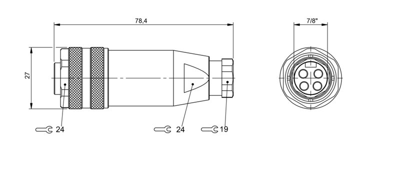 Разъем Balluff BCC A334-0000-10-000-61X4A5-000