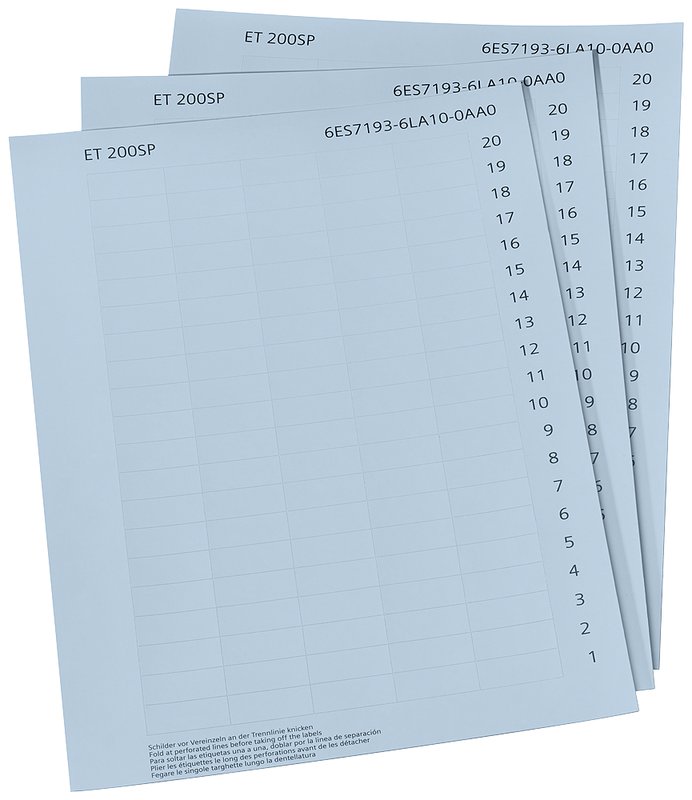 Маркировочные полоски Siemens 6ES7193-6LA10-0AA0