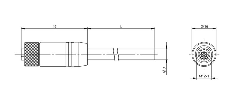 Разъем с кабелем Balluff BCC M415-0000-1L-017-PX85A5-020