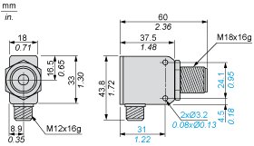 Ультразвуковой датчик Telemecanique XX7V1A1PAM12