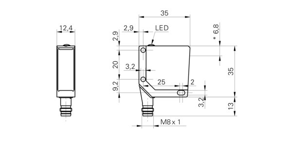Оптический датчик Baumer OPDM 12P5103/S35A