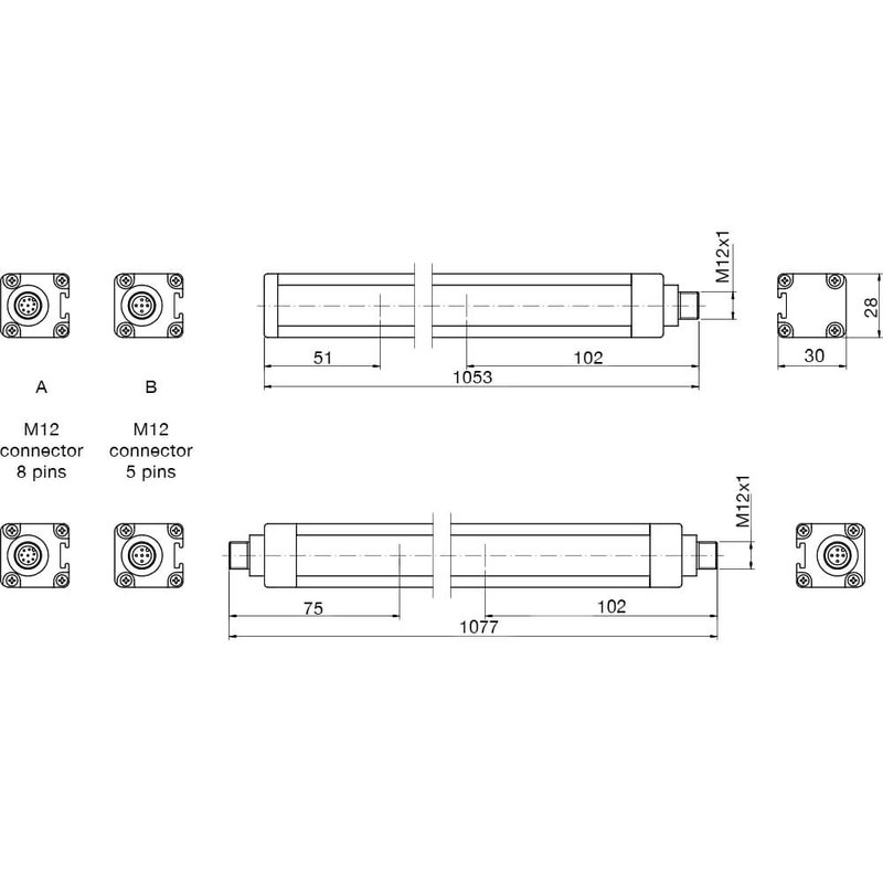 Световая завеса безопасности DATASENSING LS2ER/0C-090H