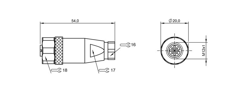 Разъем Balluff BCC S435-0000-1A-000-51X575-000