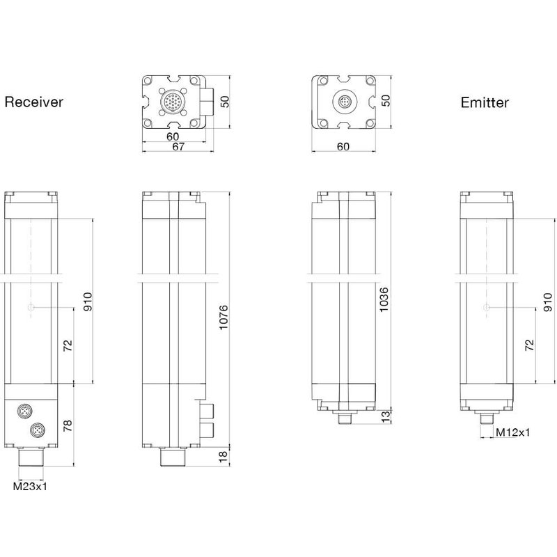 Световая завеса безопасности DATASENSING LP4ER/30-090M4