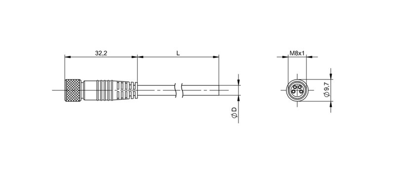 Разъем с кабелем Balluff BCC M314-0000-10-014-VS8434-020