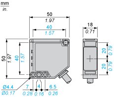 Оптический датчик Telemecanique XUK0ARCTL10