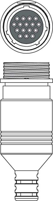 Разъем Leuze Electronic D U-M30-16A-M