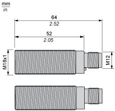 Ультразвуковой датчик Telemecanique XXS18P1PM12