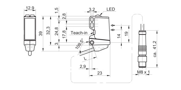 Оптический датчик Baumer O300.RP-GW1B.72NU