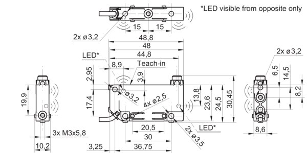 Ультразвуковой датчик Baumer UNDK 09G8914