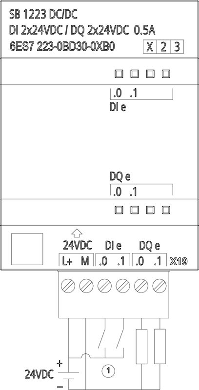 Системная плата дискретного ввода/вывода Siemens 6ES7223-0BD30-0XB0