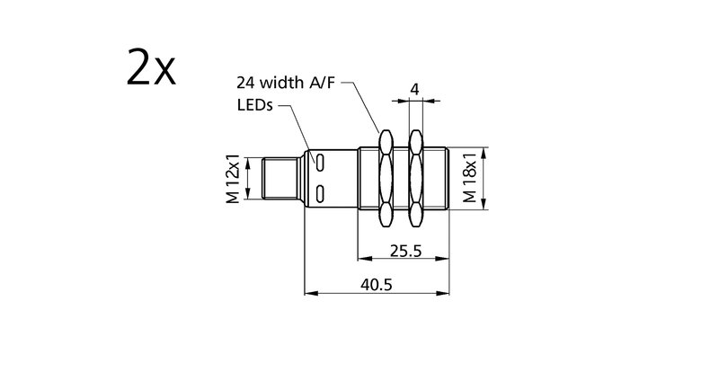 Ультразвуковой барьер Microsonic ews-15/M18/CD Set