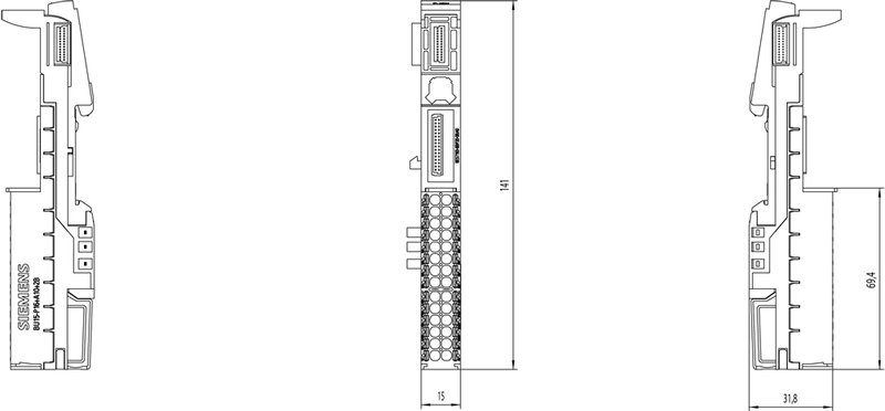 Базовый Блок BU20-P12+A4+0B Siemens 6ES7193-6BP20-2BB0
