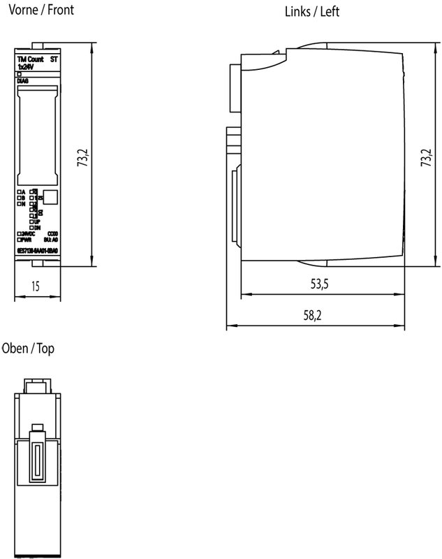 Технологический модуль счета Siemens 6ES7138-6AA01-2BA0