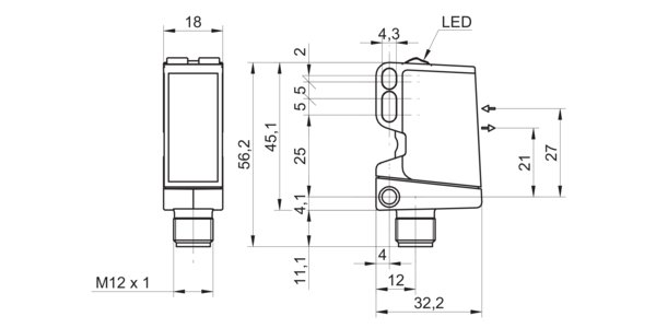 Оптический датчик Baumer O500.RR-GD1Z.72O