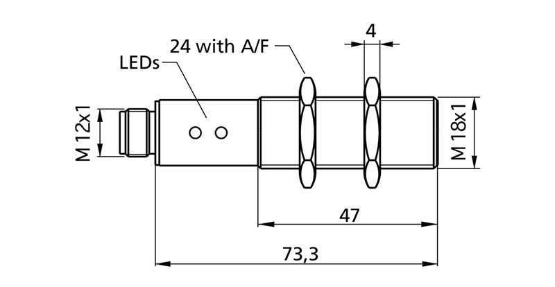 Ультразвуковой датчик Microsonic lpc-25/PK/CDD/M18/E