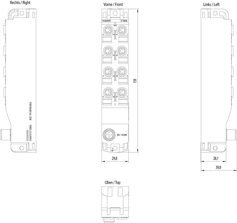 Модуль IO-Link Siemens 6ES7141-5BF00-0BL0