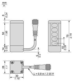 Cветовой барьер безопасности Telemecanique XUSZPM5AXPL09