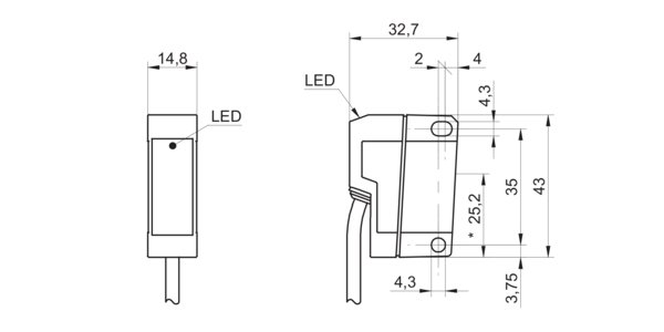 Оптический датчик Baumer FPDK 14N5111