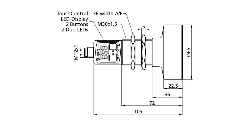 Ультразвуковой датчик Microsonic crm+600/D/TC/E