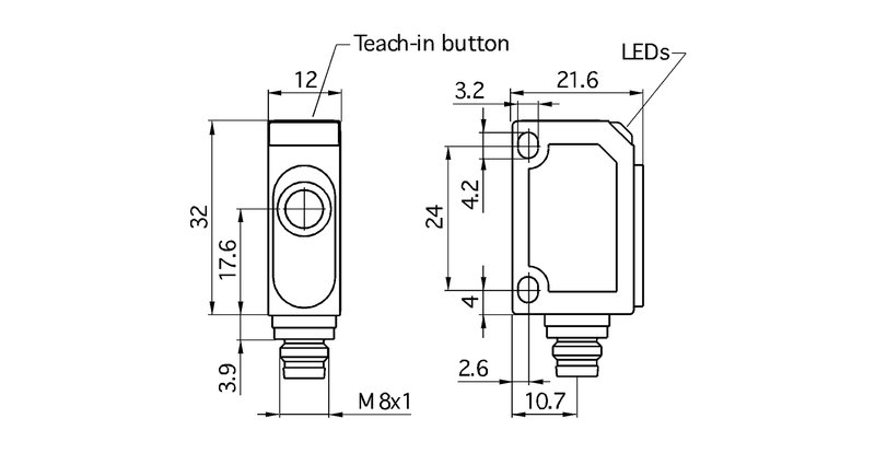 Ультразвуковой датчик Microsonic zws-15/CE/QS